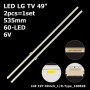 LED підсвітка LG TV 49' LGE 19Y 49inch_L-Type_180828 LGE 19Y 49inch_R-Type_180828 2шт. - фото 1