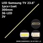 LED підсвітка Samsung TV 23.6' 300mm 36-led SMME236BMM031 LM41-00086E CY-MH236BGLV2V CY-PK236BNLV3H 1шт. - фото 1