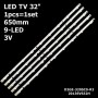 LED подсветка Samsung TV 32' 9-led 3V 650mm D2GE-320SC0-R3 D2GE-320SCO-R3 2013SVS32H 1шт. - фото 1