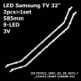 LED підсвітка Samsung TV 32' inch 2017SVS32_28N1_B2_09_REV1.7_131015 D3GE-320SM0-R2 D3GE-320SM0-R1 2шт. - фото 1