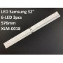 LED подсветка Samsung TV 32' JL.D32061235-017ES-F SJ.HLD3200601-2835BS-F 3шт. - фото 1