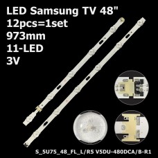 LED підсвітка Samsung TV 48 S_5U75_48_FL_L5 + S_5U75_48_FL_R6 (V5DU-480DCA-R1 + V5DU-480DCB-R1) 12шт. 1