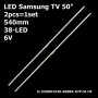 LED підсвітка Samsung TV 50' inch 38-led AOT_50_NU7300_NU7100_2X38_3030C JL.E500K2330-408BS-R7P-M-HF 2шт. - фото 1