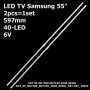 LED підсвітка Samsung TV 55' inch 40-led AOT-55-NU7300-NU7100-2X40-3030C AOT_55_NU7300_NU7100_NU7120 2шт. - фото 1