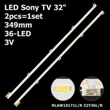 LED підсвітка Sony TV 32 inch 349mm 3V 36-led STM320A72-LEFT + STM320A72-RIGHT_rev3.0_36_110823 2шт. 1