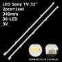 LED подсветка Sony TV 32'inch 349mm 3V 36-led STM320A72-LEFT + STM320A72-RIGHT_rev3.0_36_110823 2шт. - фото 1