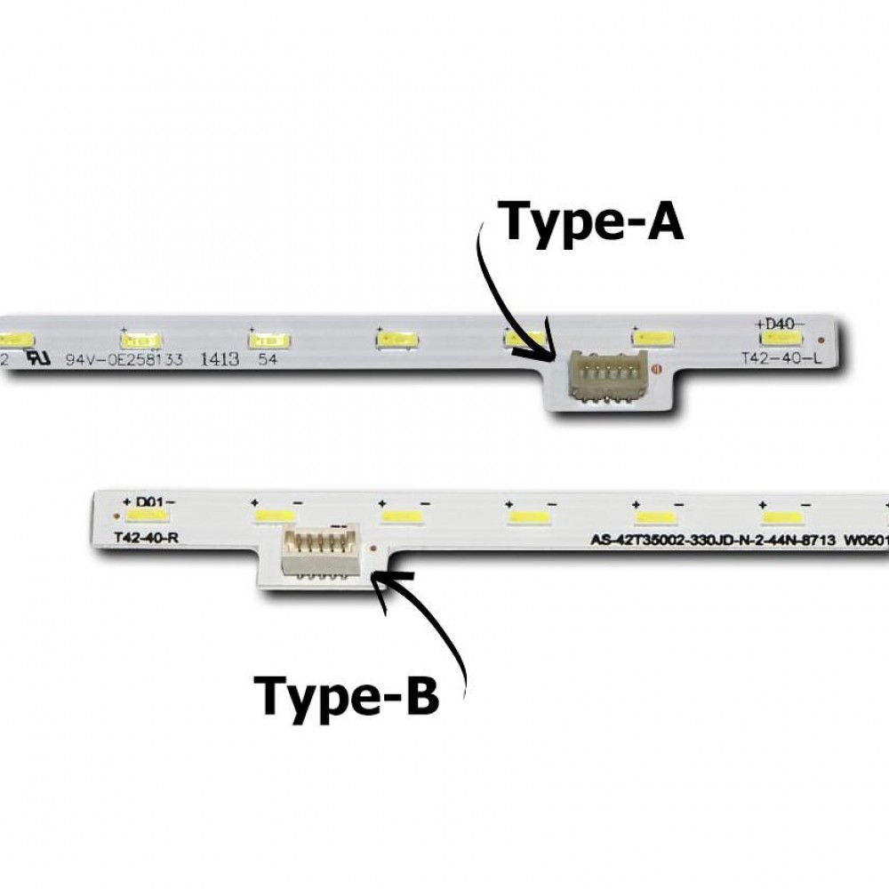 LED підсвітка Sony TV 42 T42-40-L T42-40-R Type-A W0501108B0 W0501109B0 74.42T35.001 KL-42W670A 2шт. 2