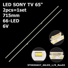 LED підсвітка Sony TV 65 STO650A57-66LED-L-Rev03 STO650A57-66LED-R-Rev03 STO650A58-66LED-L/R-REV01 2шт. 1