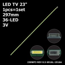 LED підсвітка TV 23 inch 36-led 3V 297mm 230WF3 LM230WF5 LM230WF3 LM230WF3-SLK1 6916L-1916A 1шт. 1