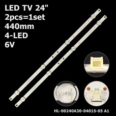 LED підсвітка TV 24 HL-00240A30-0401S-05 A1 JL.D24041330-006AS-M MS-L2151 V2 2шт. 1