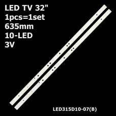 LED підсвітка TV 32 10-led LED315D10-07(B) LE32A7100L, LE32B510F LE32TE5 MYSTERY MTV323LW01273 1шт. 1