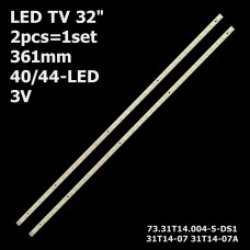 LED підсвітка TV 32 31T14-07a 44LED 73.31T14.004-5-DS1 M315X11-E2-A 31T15-03a LG INNOTEK 32INCH 5630PKG 2шт. 1