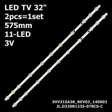 LED підсвітка TV 32 32D1334DB VES315WNDL-01 VES315WNDS-2D-R02 JL.D320B1235-078CS-C 2шт. 1