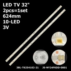 LED підсвітка TV 32 3BL-T6254102-21 3BL-T6254102-22 6501L625400010 JS-NDA23666N-7008 2шт. 1