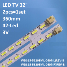 LED підсвітка TV 32 3V 42-led 360mm G32LE2BL LS315AWTN WD315-5620TML-0607 R/L REV-B 2шт. 1