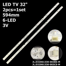 LED підсвітка TV 32 594mm JL.D32061330-003BS-M JL.D32061330-003CS-M CRH-BK32H823030T02067B2-REV1.1 2шт. 1