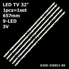 LED підсвітка TV 32 9LED 3V 657mm SHARP D2GE-320SC1-R0 2013SVS32 1шт. 1