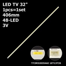 LED підсвітка TV 32 inch 48-led 406mm TOT32LB_LED7020 V0.2 T72M320354AI LED32C850K 67-728810-0A0 1шт. 1