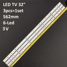 LED підсвітка TV 32 inch 6-led 3V 562mm JL.D3261235-562MM-V01 SVP320AH6_Rev01_6LED_181106 3шт. 1