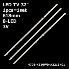 LED підсвітка TV 32 K320WD A2 4708-K320WD-A2213K01 K320WD A4 4708-K320WD-A4213K01 2 пін 1шт. 1