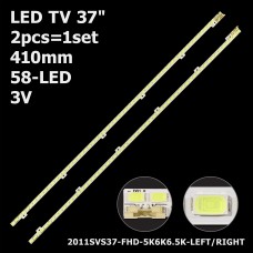 LED підсвітка TV 37 58-led 2011SVS37-FHD-5K6K6.5K-LEFT 2011SVS37-FHD-5K6K6.5K-RIGHT JVG4-370SMA-R3  2шт. 1