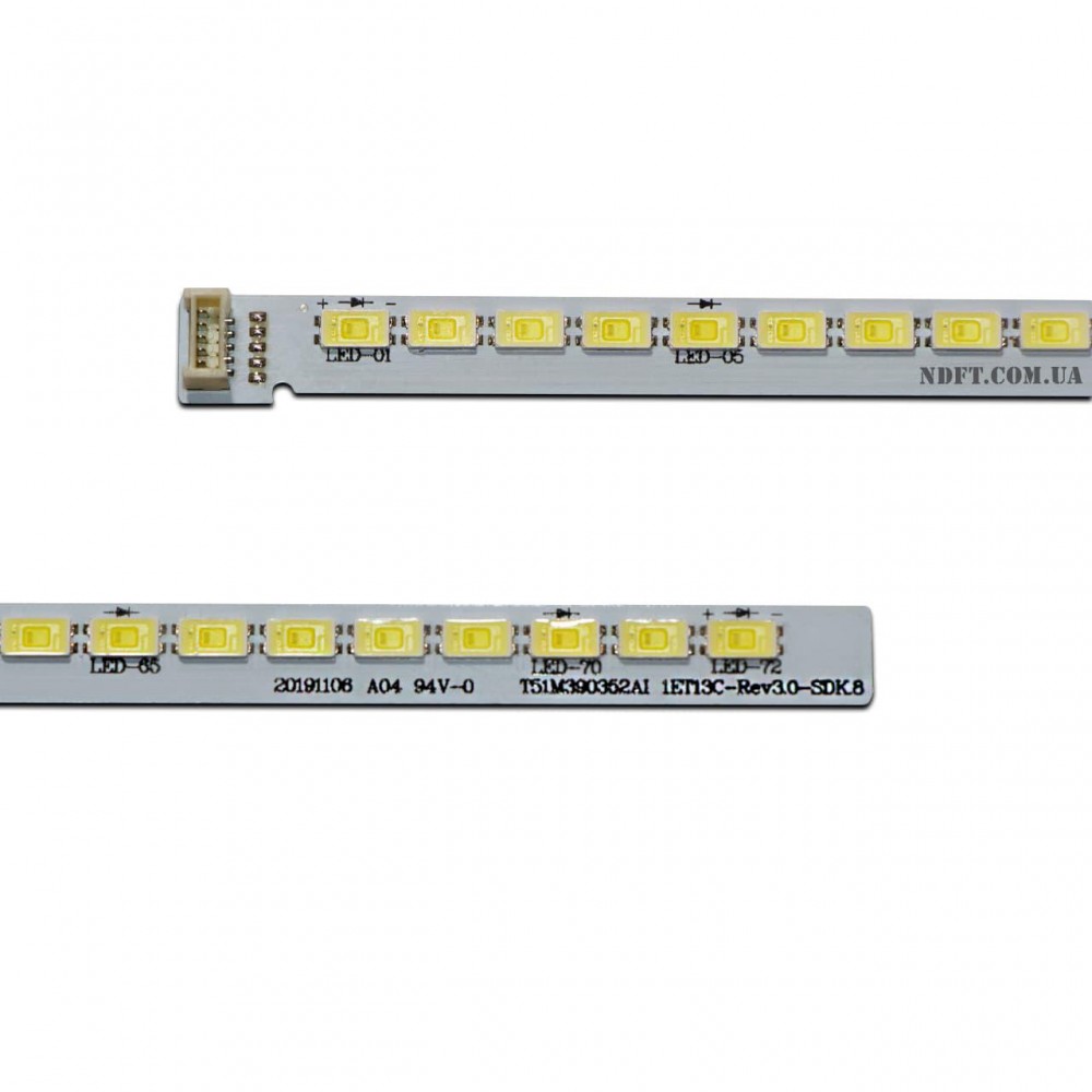 LED підсвітка TV 39 T51M390352AI 1ET13C REV3.0 SDK.8 T52M390354AI1ET13T35 LVF390CMOT EB V7 1шт. 2