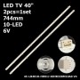 LED підсвітка TV 40' 4C-LB4010-HR01J 4C-LB4010HR02J 40HR330M10A0 V4 2шт. - фото 1