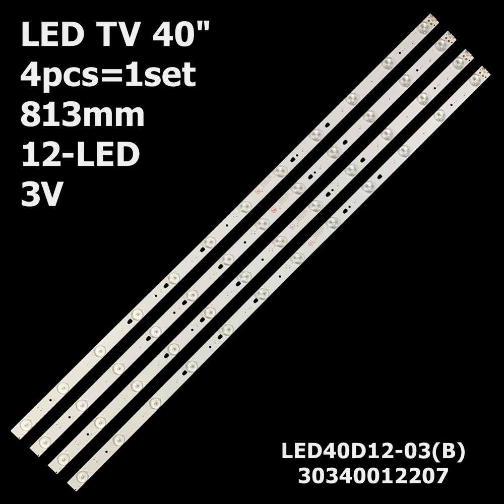 LED підсвітка TV 40 LED40D12-02/03(A) 30340012205 LED40D12-ZC14-04(A) LED40D12-02(A) LED40D12-03(B) 4шт. 1