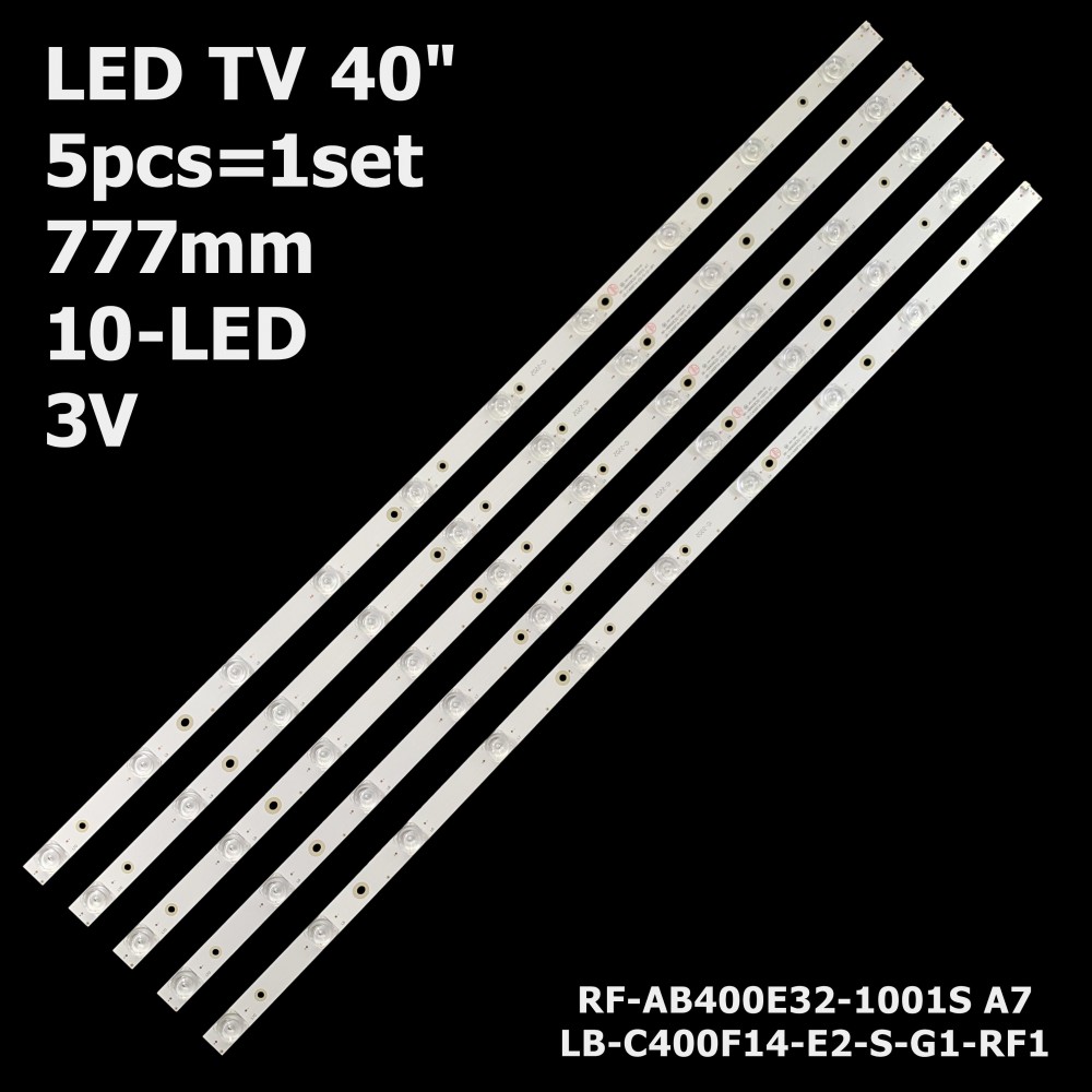 LED підсвітка TV 40 RF-AB400E32-1001S A7 RF-AB400E32-1001S-01 LB-C400F14-E2-S-G1-RF1 V390HJ5-XCPE1 5шт. 1