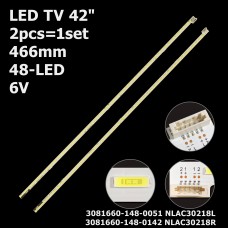 LED підсвітка TV 42 3081660-148-0051 3081660-148-0142 NLAC30218L NLAC30218R 6922L-0064A 2шт. 1