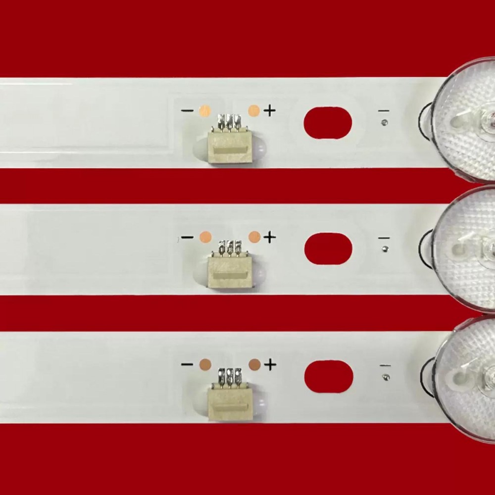 LED підсвітка TV 43 JS-JP43A71081ER.909L(91210) R72-43D04-018-10 43LU1204 43LF0206 3шт. 3