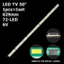 LED подсветка TV 50' V13 LBA REV0.8 6920L-0001C 6922L-0081A 6916L-1255A 1шт. - фото 1