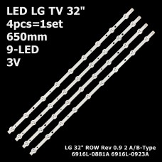 LED підсвітка TV LG 32 ROW Rev 0.6/ Rev 09 6916L-0881A 6916L-0923A (6916L-1030A 6916L-1031A) 4шт. 1