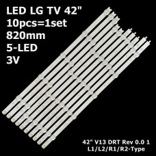 LED підсвітка TV LG 42 inch 5led R1-Type 6916L-1510 3шт. R1+3шт. L1+2шт. R2+2шт. L2 10шт. 1