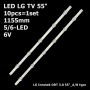 LED подсветка TV LG 55' inch 1155mm 6V innotek DRT 3.0 55' A+B DRT3.0 6916L-1991A 6916L-1992A 10шт. - фото 1