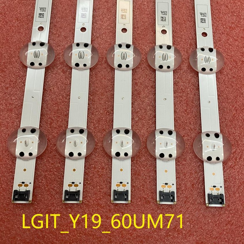 LED підсвітка TV LGIT_Y19_60UM71 5шт. 8LED(6V) 670mm 2