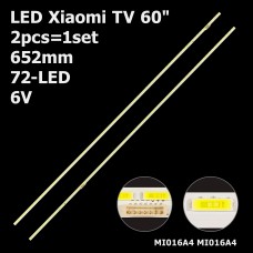 LED підсвітка Xiaomi TV 60 652mm 72-led MI016A4 L60M5-AA 2шт. 1