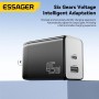 Мережевий зарядний пристрій Essager ES-CD40 45W GAN travel Charger USB A + TYPE C EU White (ECT45W-LJB02-Z) - фото 