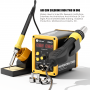 Паяльна станція 2 в 1 KaiLiWei 8586D 750W, фен + паяльник, цифрова індикація - фото 1