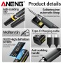 Паяльник ANENG SL108 96Вт с жалом T12, питание через USB-C - фото 3