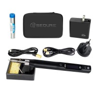 Портативный паяльник Sequre S60P Kit с поддержкой PD, QC, DC, PPS (21В, 64Вт) с жалом C210