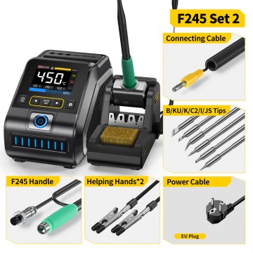 Профессиональная паяльная станция FNIRSI DWS-200 F245 с моментальным нагревом и прецизионным контролем температуры