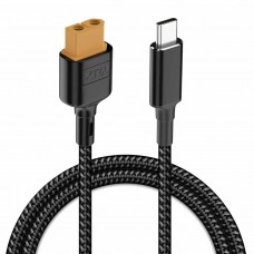 USB Type-C до XT60 кабель-перехідник CS100 Female (мама) 100 Вт (20В/5A), 1м 1